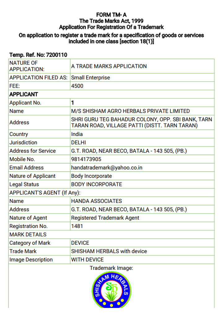 Trade Mark Registration